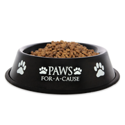 Paws For A Cause Dog Bowl Black