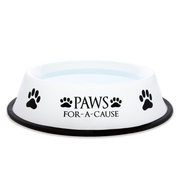 Paws For A Cause Dog Bowl White