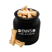 Paws For A Cause Dog Treat Jar Black